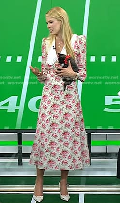 Beth Stern’s floral collared dress on Today