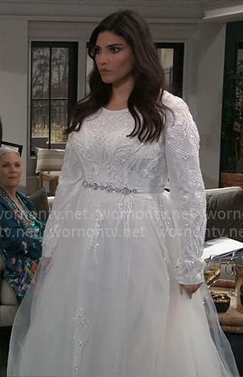 Brook Lynn’s tentative wedding dress on General Hospital