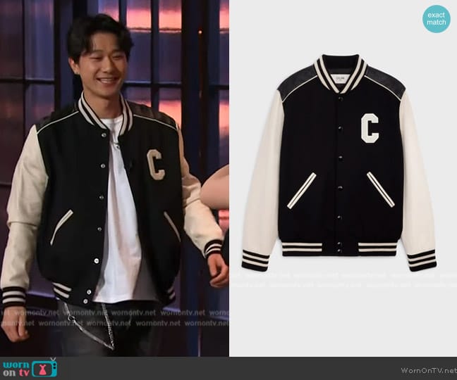 Celine Classic Teddy Jacket in Textured Wool worn by Sam Li on The Kelly Clarkson Show