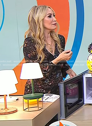 Chassie’s black floral dress on Today