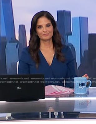 Darlene’s blue wrap dress on Today