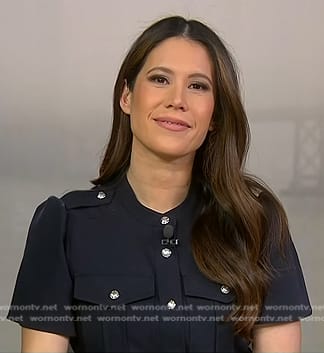 Deirdre’s navy utility dress on NBC News Daily