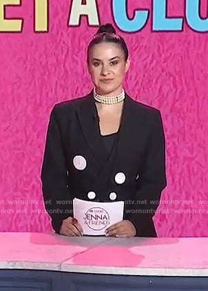 Donna’s black double breasted blazer on Today