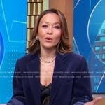 Eva’s navy chain print cami on Good Morning America