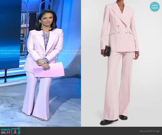 Gabriela Hearst Angela Wool Blazer worn by Laura Jarrett on Today