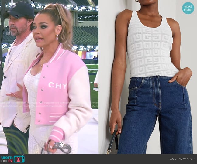 Givenchy Jacquard-knit Tank worn by Denise Richards on The Real Housewives of Beverly Hills