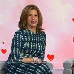 Hoda’s blue tie dye dress on Today