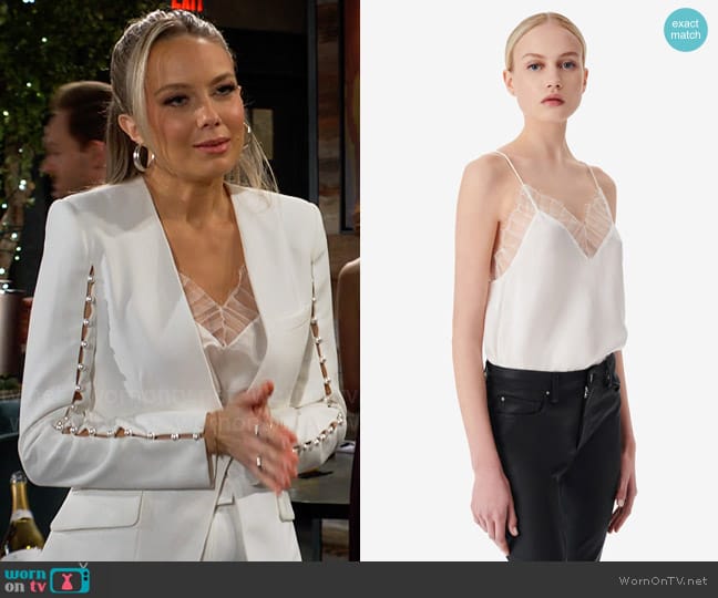IRO Berwyn Cami worn by Abby Newman (Melissa Ordway) on The Young and the Restless