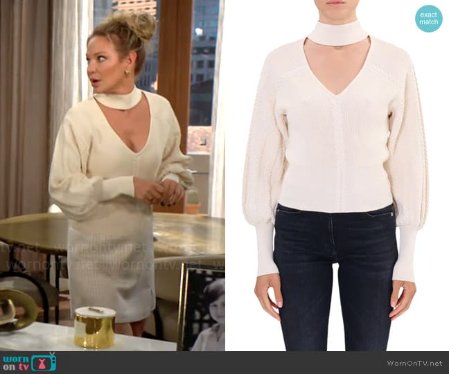 IRO Vaena Sweater worn by Sharon Newman (Sharon Case) on The Young and the Restless