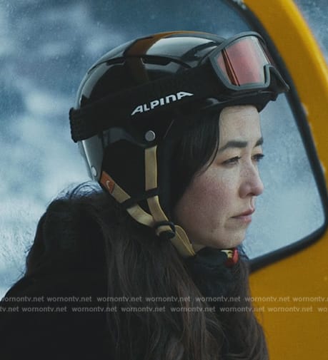 Jane’s ski goggles on Mr. & Mrs. Smith