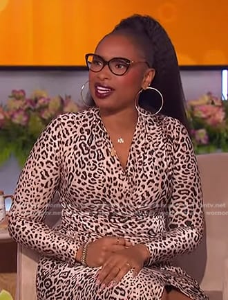 Jennifer’s leopard print dress on The Jennifer Hudson Show