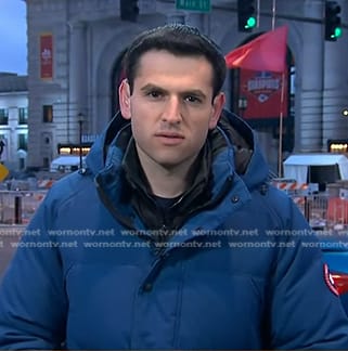 Jesse’s navy puffer down jacket on Today