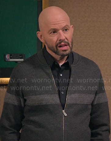 Jim’s grey stripe jacket on Extended Family