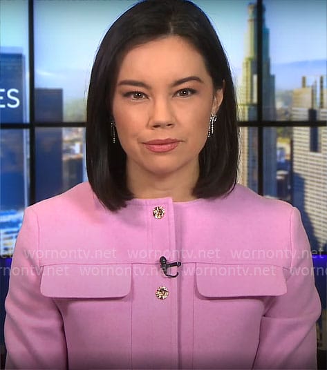 Jo Ling Kent’s pink jacket on CBS Mornings