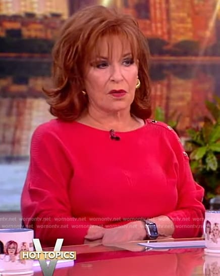 Joy’s pink sweater on The View