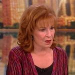Joy’s pink marled cardigan on The View