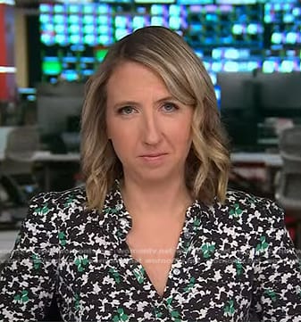 Julia Ainsley’s floral shirtdress on NBC News Daily
