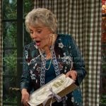 Julie’s green floral jacket on Days of our Lives