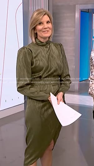 Kate’s green satin dress on NBC News Daily