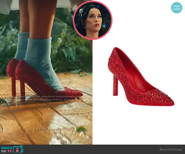 Katy Perry The Canidee Pump Heels in True Red worn by Katy Perry on American Idol