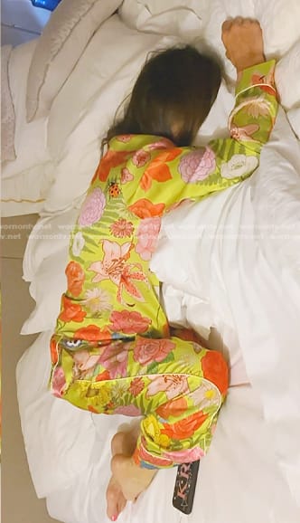 Kyle’s yellow floral pajamas on The Real Housewives of Beverly Hills