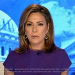 Kyra Phillips’s purple pleated dress on Good Morning America