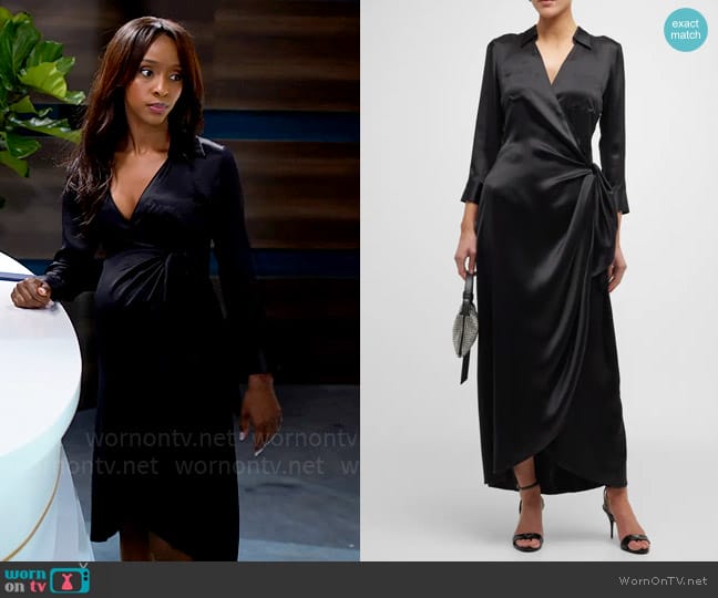 L'Agence Kadi Dress worn by Karen Mott (Ebony Obsidian) on Tyler Perrys Sistas