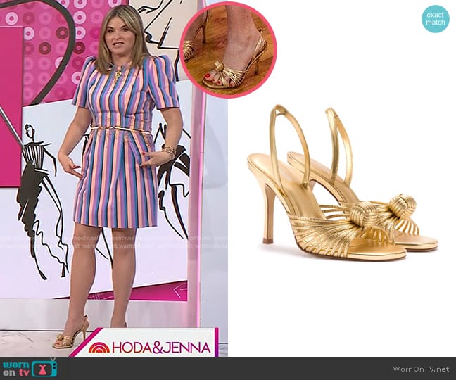 Larroudé Valerie Slingback Sandal worn by Jenna Bush Hager on Today