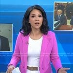 Laura’s pink double breasted blazer on Today