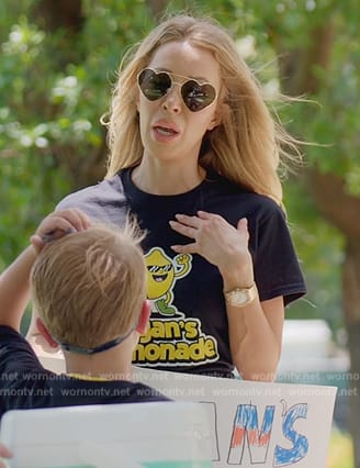 Lisa’s heart sunglasses and denim shorts on The Real Housewives of Miami