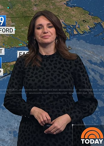 Maria’s black heart velvet dress on Today