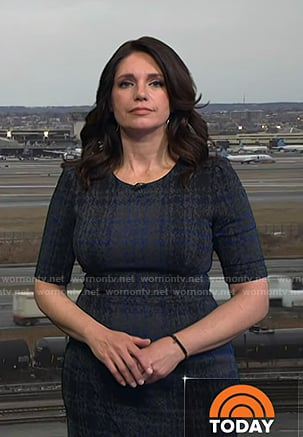 Maria’s grey plaid dress on Today