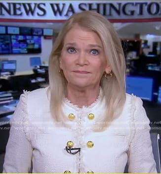 Martha’s white tweed jacket on Good Morning America
