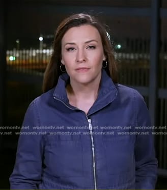 Mary’s navy utility jacket on Good Morning America