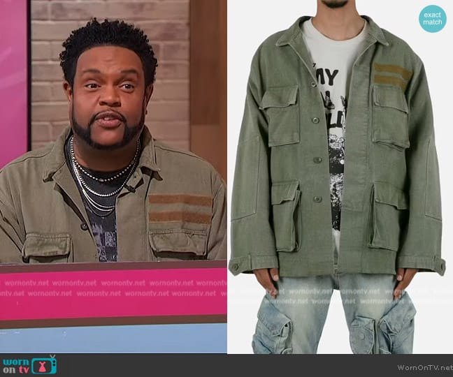 Mnml Vintage Army Jacket worn by Jawn Murray on Sherri