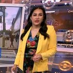 Morgan’s floral dress and yellow blazer on NBC News Daily