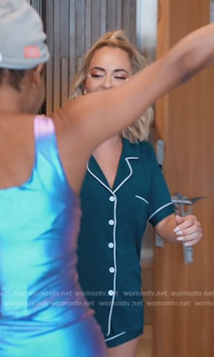 Nicole’s green short pajama set on The Real Housewives of Miami