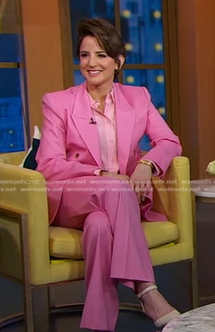 Rachel Simmons’ pink suit on Good Morning America