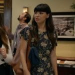 Sam’s floral vine print dress on Not Dead Yet