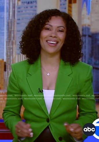 Shirleen’s green blazer on Good Morning America