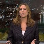 Stephanie Abram’s black striped blazer on CBS Mornings