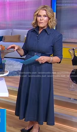 Tory’s belted denim shirtdress on Good Morning America