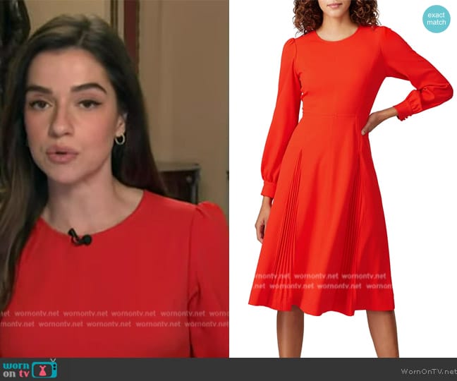 Tory Burch Knit Crepe Dress worn by Julie Tsirkin on NBC News Daily