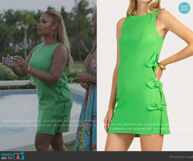 Trina Turk Arlette Dress worn by Gizelle Bryant on The Real Housewives of Potomac