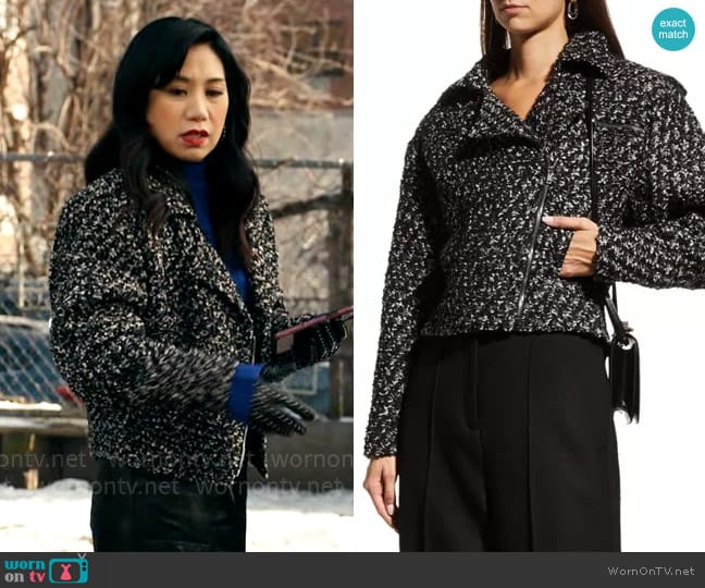 IRO Voxy Jacket worn by Melody Bayani (Liza Lapira) on The Equalizer