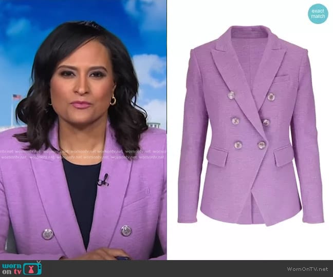 Veronica Beard Miller Dickey Jacket worn by Kristen Welker on Today