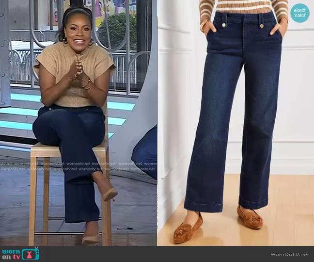 Talbots Wide Leg Jeans worn by Sheinelle Jones on Today