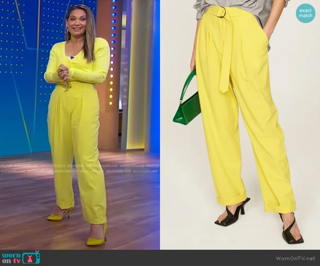 Tanya Taylor Tyler Pants worn by Ginger Zee on Good Morning America