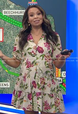 Adelle’s white floral dress on Today