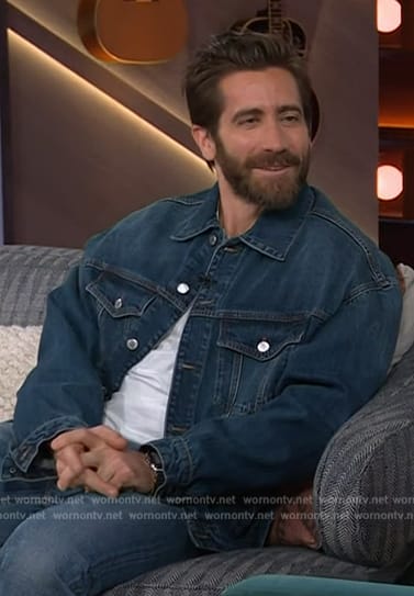 Jake Gyllenhaal’s denim jacket on The Kelly Clarkson Show